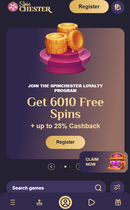 Spinchester Casino mobile