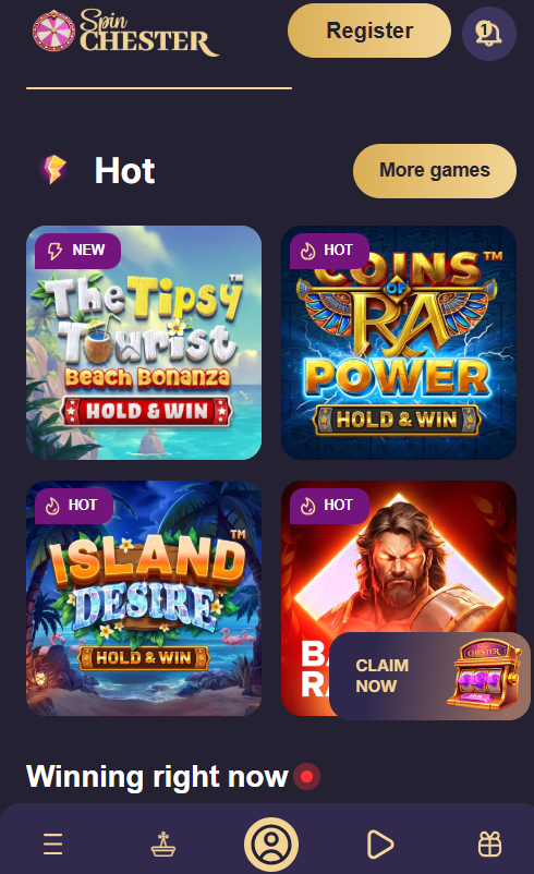 Spinchester Casino mobile