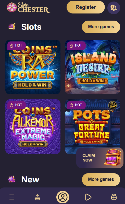 Spinchester Casino mobile